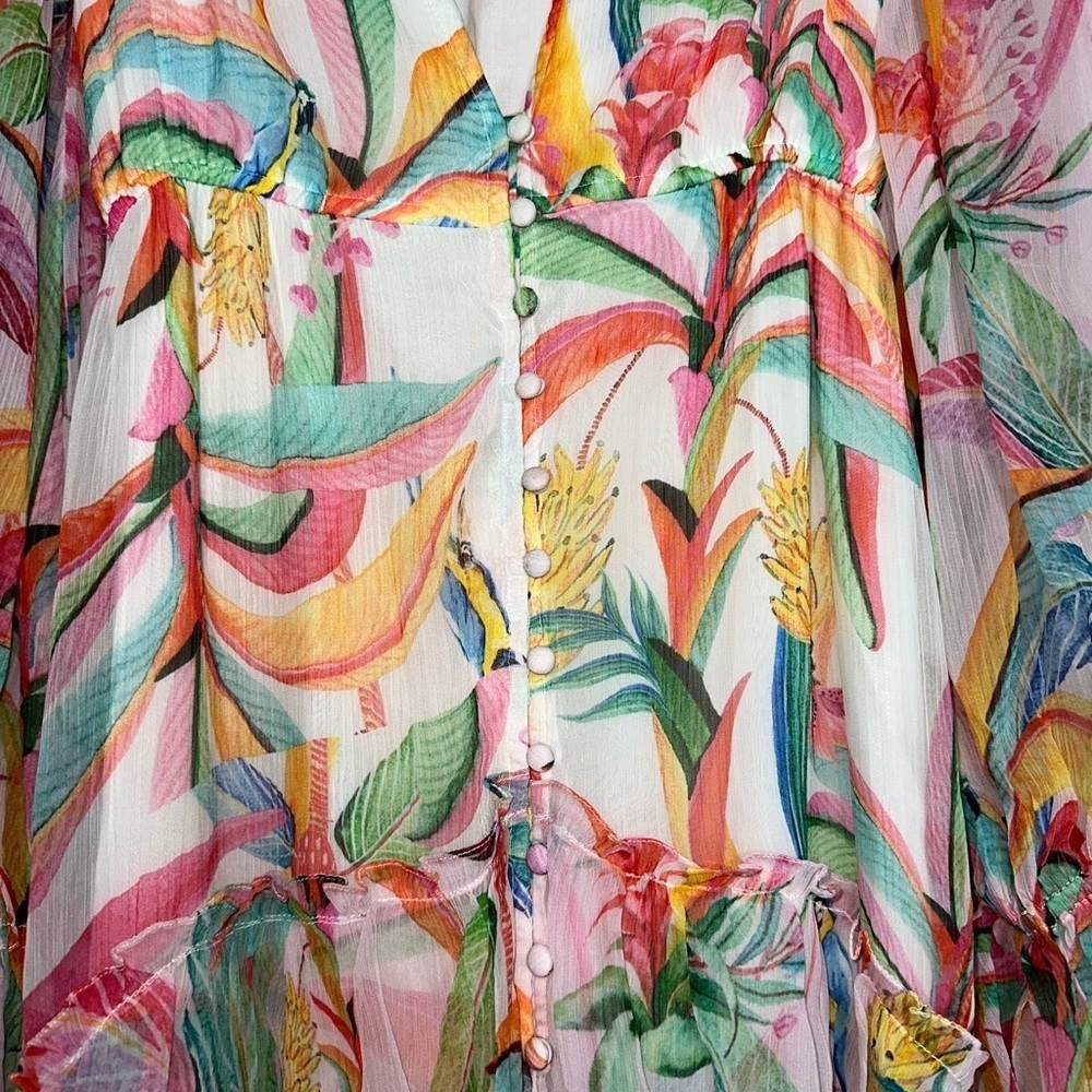 NWOT Rococo Sand Rio Long Dress with Belt in size XS - Picture 7 of 8